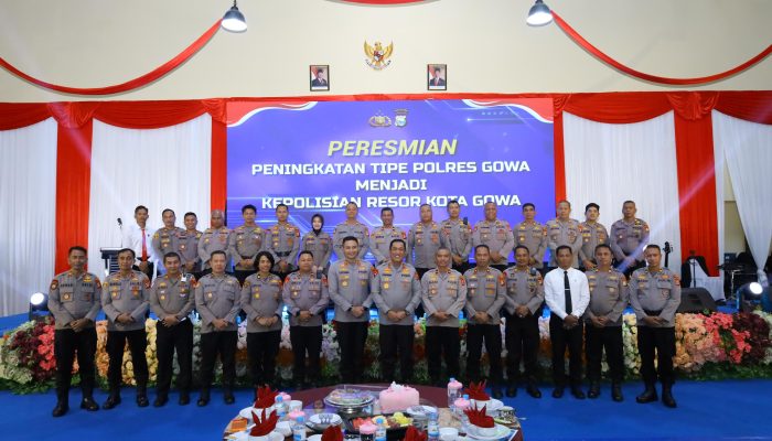 Kapolda Sulsel Resmikan Peningkatan Tipe Polresta Gowa, Tekankan Amanah dan Tanggung Jawab Institusi