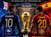 Duel Dua Raksasa Eropa! Prancis vs Spanyol Berebut Tiket Final Piala Dunia 2026