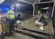 Jaga Malam yang Tetap Aman, Patroli Blue Light Polantas KARIB Polda Sulbar Sisir Wilayah Kalukku