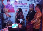 Kalaksa BPBD Sulawesi Barat Paparkan Inovasi DESTANA Berbasis Kolaborasi kepada Sekda Sulbar pada Pameran PKN II LAN Makassar