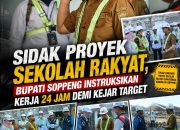 Sidak Proyek Sekolah Rakyat, Bupati Soppeng Instruksikan Kerja 24 Jam Demi Kejar Target