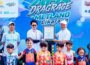 Metland Cikarang Raih Rekor MURI Dragrace Pushbike Anak Terbanyak