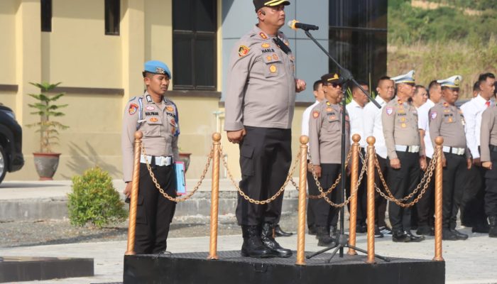 Apel Perdana, Kapolres Soppeng Tegaskan Polisi Harus Melayani, Bukan Mempersulit Masyarakat