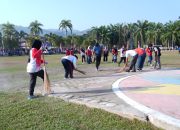 Gerakan Indonesia Asri di Sulbar- OPD Pemprov Sulbar Kompak Kerja Bakti di Lapangan Ahmad Kirang dan TMP Patidi