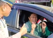 Polisi Hadir di Jalan, Edukasi Keselamatan Sekaligus Kibarkan Semangat Merah Putih
