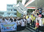 Hj. Suarni Suwardi Bersama Forkopimda Lepas Ribuan Peserta Jalan Santai HUT ke-81 RI di Soppeng