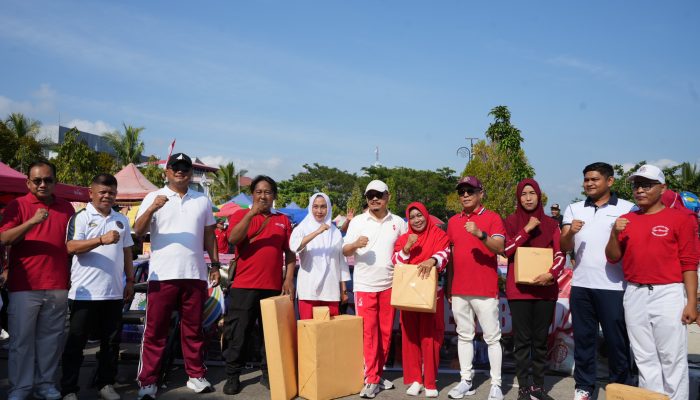 Kapolda Sulbar Meriahkan CFD di Arteri Mamuju, Kobarkan Semangat Kemerdekaan