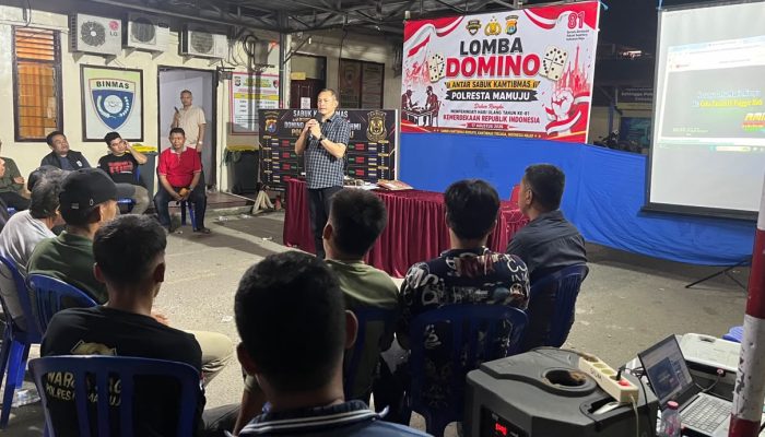 Semarak HUT RI ke-81, Kapolresta Mamuju Ajak Sabuk Kamtibmas Perkuat Persatuan dan Jaga Kamtibmas