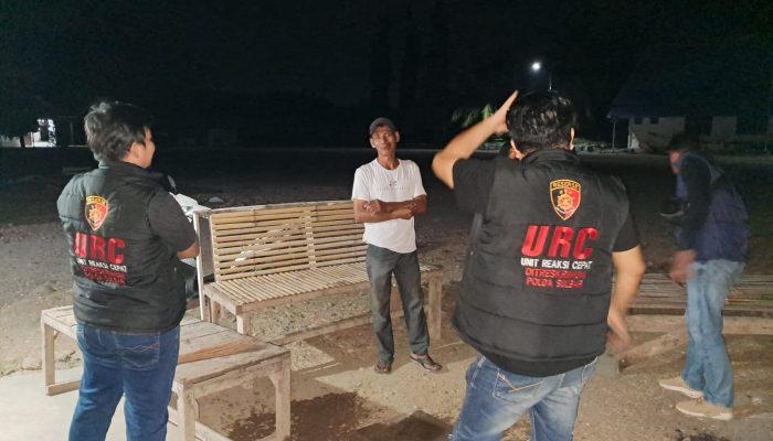 Patroli Sisir Area Rawan, URC Polda Sulbar Hadir Kawal Keamanan Masyarakat