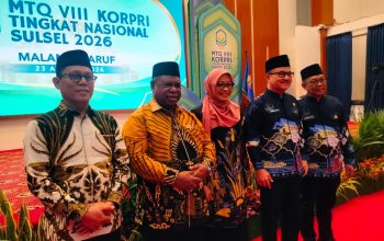 Jelang Pembukaan MTQ KORPRI VIII, Sekda Sulbar Hadiri Malam Ta’aruf di Rujab Gubernur Sulsel
