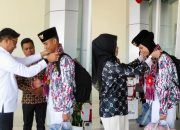 Penjemputan Paskibraka Tingkat Pusat Perwakilan Sulawesi Barat Tahun 2026