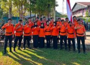 TRC dan ASN BPBD Sulbar Ikuti Upacara HUT ke-81 Kemerdekaan RI di Lapangan Ahmad Kirang