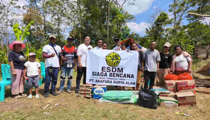 PT Arafura Surya Alam Salurkan Bantuan untuk Korban Gempa NTT
