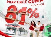KAI Bandara Hadirkan Promo “Bayar Tiket Cuma 81%” Sambut HUT ke-81 RI