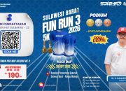 Target 810 Pelari, Pemprov Sulbar Ajak Warga Ramaikan Fun Run 3