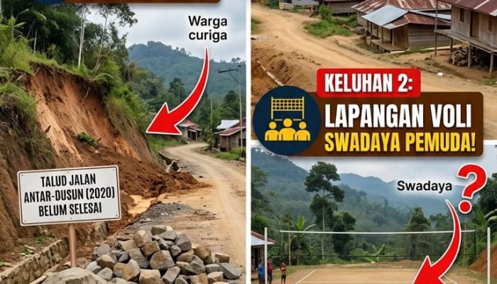 Warga Keluhkan Talud Jalan Antar-Dusun Tak Kunjung Dikerjakan, Lapangan Voli Desa Kirak Dipertanyakan