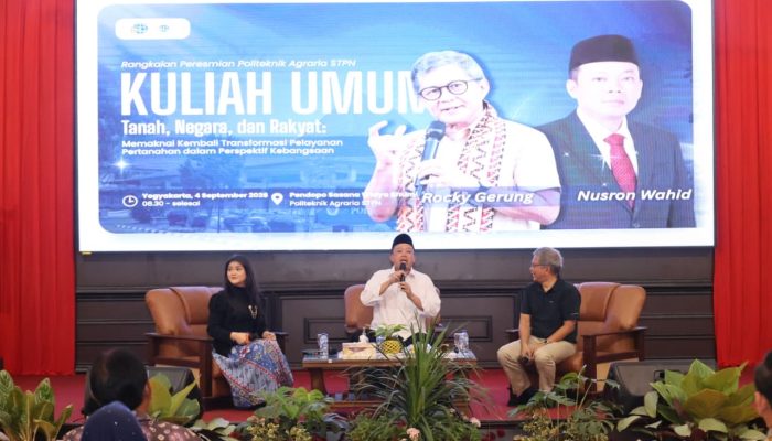 Isi Kuliah Umum di Politeknik Agraria STPN, Rocky Gerung Ingin Taruna/i Pahami Tiga Konsep Pemaknaan Pengelolaan Tanah​