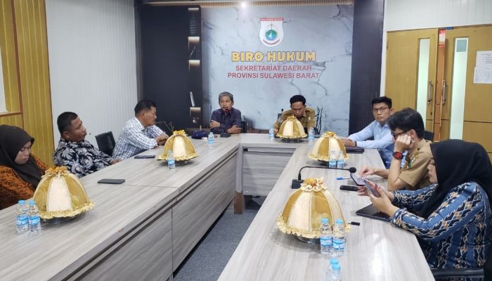 Biro Hukum Sulbar Terima Konsultasi Bapemperda DPRD Majene Terkait Penyertaan Modal Bank Sulselbar