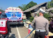 Krisis Air di Saluleang, Polantas Polda Sulbar Salurkan 10.000 Liter Air Bersih Sebagai Makna Pengabdian HUT Lantas ke-71