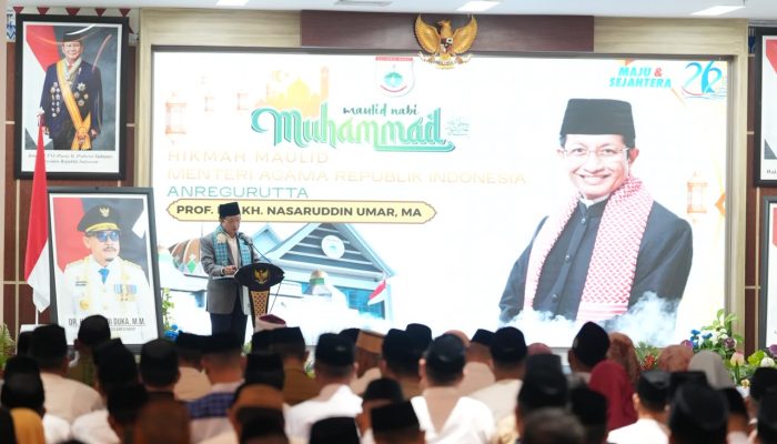 Menag Nasaruddin Umar Bawakan Hikmah Maulid di Sulbar, Gubernur Suhardi Duka Berharap Doa Bawa Kesejahteraan