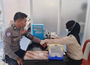 Peringati HUT Bhayangkara Lalu Lintas ke-71, Satlantas Polres Soppeng Gelar Donor Darah