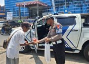 Polantas Polda Sulbar Berbagi, Hapus Lelah Pejuang Jalanan Mamuju