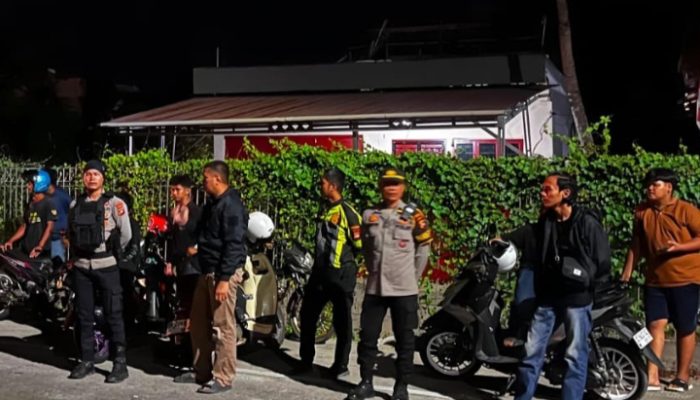 Polresta Mamuju Amankan Pelaku Balap Liar, 11 Unit Motor Diamankan di Jalan Arteri