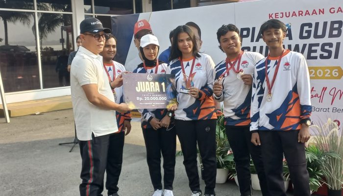 Kejuaraan Gateball Piala Gubernur Sulbar 2026 Resmi Ditutup, Sulawesi Tengah Raih Juara Umum