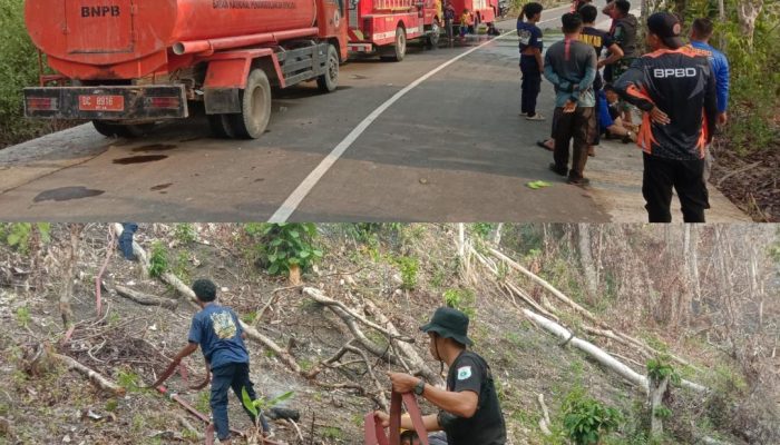 Tim IV Siaga Darurat Karhutla dan Kekeringan serta Hidrometeorologi Lain Respons Cepat Informasi Karhutla di Desa Lebani