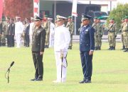 Kapolresta Mamuju Hadiri Upacara Peringatan HUT ke-81 TNI di Makorem 142/Tatag