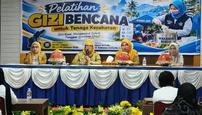 Pelatihan Gizi Bencana Digelar, 30 Tenaga Kesehatan dari 10 Puskesmas Diperkuat