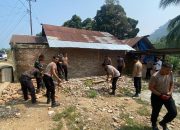 TNI-Polri Kompak Bangun Desa, Polresta Mamuju Turut Sukseskan Program TMMD