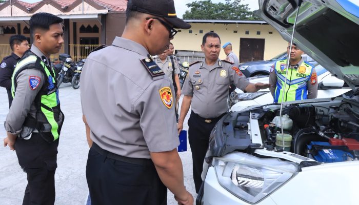 Pastikan Kesiapan Sarana Dinas, Biro Logistik Polda Sulbar Supervisi ke Polres Majene