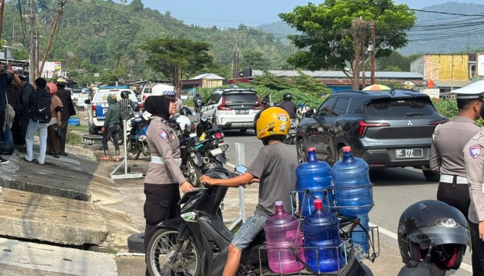 Satgas Preemtif Operasi Patuh Marano 2026 Tebar Pesan Keselamatan di Jl. Gatot Subroto