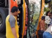 Polsek Kota Mamuju Sigap Evakuasi 21 Korban Kecelakaan Bus Neo Trans Kerumah sakit dan 5 Penumpang Selamat Tanpa Cedera