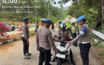 Operasi Patuh Marano 2026, Bidpropam dan Ditlantas Polda Sulbar Periksa Kendaraan Personel